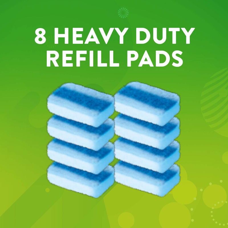 Scrubbing Bubbles Toilet Bowl Wand Cleaner Refills, Fresh Brush Heavy Duty Cleaner Toilet Refill Pads, Removes Limescale & Odors, Citrus Scent, 8 Count (Pack of 1) - Image 4
